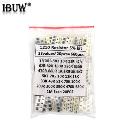 【LZ】 1210 SMD Resistor Kit Assorted Kit 1ohm-1M ohm hjxrhgal 5  33valuesX 20PCS 660PCS DIY Kit