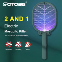 Two-in-One Electric Mosquito Killer Racket Wall-Mounted UV 365nm Bug Zapper USB Charging Fly Trap Summer Fly Swatter For Home