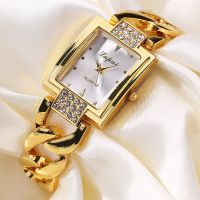 Unisex Luxury Diamond Watch For Woman Fashion High Quality Gold Quartz Watches Fashion Gift For Lover Rectangular New Watch 3