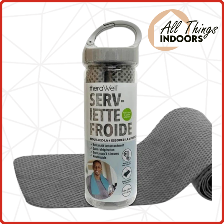 Therawell Ice Cool Towel Grey Lazada PH