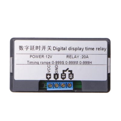 12V Timing Delay Module Cycle Timer Digital Led Dual Display 0-999นาที