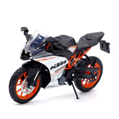 Automataxx 1:12 KTM กีฬามอเตอร์ไซค์แบบ RC390รถเข็นการกระจัดขนาดใหญ่รถจักรยานยนต์ของสะสมตุ๊กตาคริสต์มาสกวางเรนเดียร์