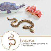 Rubber Artificial Snake Toy Simulation Animal Model Mini Childrens Rattlesnake Toy A3S9