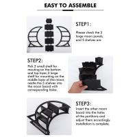 คริสตัลชั้นวางจอแสดงผลไม้ดวงจันทร์ชั้นวางจอแสดงผลความงามคริสตัลชั้นเก็บพิธีขึ้นบ้านใหม่ของขวัญเครื่องประดับออแกไนเซอร์หน้าแรก