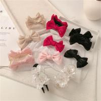 Bow Hair Claw Head Small Grasping Clip Womens High Ponytail Hairpin Hairclip Fashion Girl Headwear Hairpin Hair Accessories