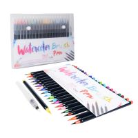 20 ColorsBox Art Marker Watercolor Brush Pens for School Student Supplies Stationery Quick Drying Drawing DIY Graffiti Pen