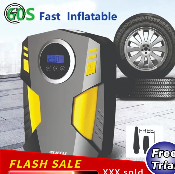 fast shipping Digital Tire Inflator DC 12 Volt Car Portable Air