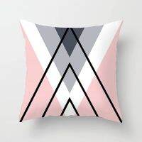 Marble Pattern Polyester Cushion Cover Sofa Pillowcover Bedroom Pillowcase Sarung Bantal