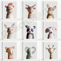 ศิลปะเนอสเซอรี่สำหรับเด็ก: Farm &amp; Woodland Animal Prints - Cow, Pig, Sheep, Donkey, Rabbit, Panda, Giraffe - Ideal Room Decoration For Kids On Lazada