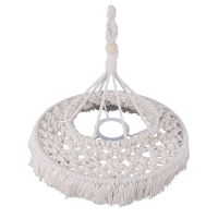 Macrame Lamp Shade Boho Hanging Pendant Light Cover Modern Office Bedroom Living Room Nursery Home Decor