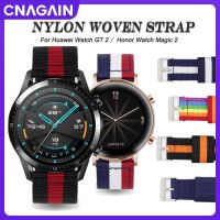 สายไนลอนกีฬาสำหรับ Samsung Galaxy Watch 3 4สายนาฬิกาสำหรับ Samsung Galaxy Watch3 45มม. 41มม. S3เกียร์ S2 GT2 HUAWEI GT3 Pro นาฬิกาข้อมือแบบสมาร์ท