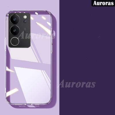 เคสโทรศัพท์สำหรับ VIVO V29 Pro เคส V29E แบบนิ่มใสมีฝาปิดแบบเคลือบสารต้านอนุมูลอิสระสำหรับ VIVO V29Pro เคส V29E