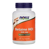 Now Foods Betaine HCL 648 mg 120 Veggie Caps