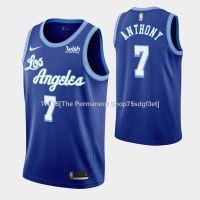 Los Angeles Lakers Hardwood Classics 7 Carmelo Anthony Blue Jersey Swingman NBA Basketball