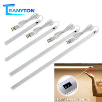 5V USB Powered Smart LED Tube Light 20-50CM White Warm White Hand Sweep Sensor Lamp Brightness Adjustable for Cabinet Wardrobe