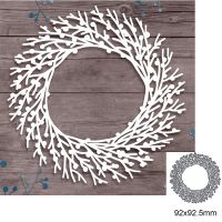 Wreath Of Branches Metal Cutting Dies Scrapbook Die Paper Cards Embossed Cut New