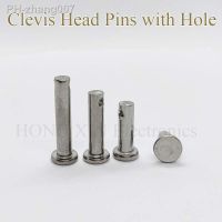 M3M4M5 Stainless Steel 304 Shaft Flat Head Pins with Hole Positioning Cylindrical Clevis Bolt Clevis Pins With Hole