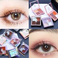 Eyeshadow Disc Powder Palette พาเลทอายแชโดว์ 4 สี ประกายชิมเมอร์ สีสวยยยมาก