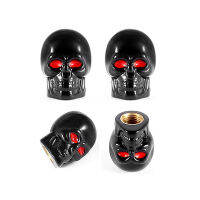 4Pcs Universalยางวาล์วStem CapsรถSkullสไตล์Anti-RustทองแดงCoreวาล์วสำหรับรถจักรยานยนต์จักรยานรถล้อยางครอบคลุม-dfgsrertersd