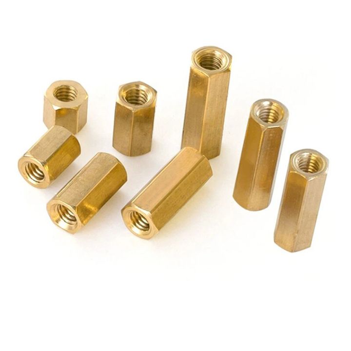 brass-hex-female-standoff-spacer-m3-motherboard-pillar-double-pass-hexagon-thread-pcb-motherboard-spacers-nut-hollow-column-nails-screws-fasteners