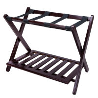 ชั้นวางสัมภาระ 102-24 Foldable Luggage Rack (Espresso) color 100% solid wood made in Thailand