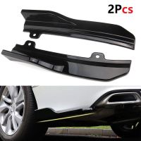 2PCS Bright BlackMatt Black For Honda Accord 2018 Car Rear Bumper Lip Winglets Side Skirt Splitters Spoiler Lip Side Wing Trim