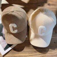 Corduroy Letter C ฤดูใบไม้ผลิและฤดูใบไม้ร่วงเบสบอลหมวกผู้ชายผู้หญิงสีทึบ Rebate หางม้ากีฬาหมวกปรับ Dad Trucker Cap