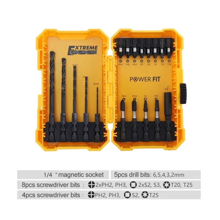 electric-impact-screwdriver-bit-set-1-4-phillips-square-torx-screw-drive-tips-for-drill-home-magnetic-cross-batch-head-screw-nut-drivers