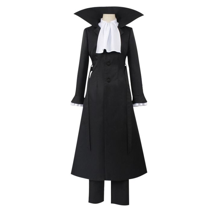 Anime Bungo Stray Dogs Akutagawa Ryunosuke Cosplay Costume Suits Cloak ...