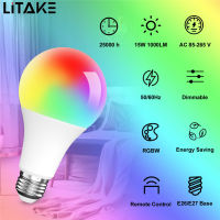 E27 3W RGB หลอดไฟ LED 16สีเปลี่ยนสีได้4ระดับความสว่างปรับรีโมทคอนโทรลอัจฉริยะสำหรับบาร์ Ktv เวที