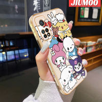 เคส JIUMOO สำหรับ Xiaomi MI 10T 10T Pro Redmi K30s การ์ตูนน่ารักเมโลดี้คุโรมิเคลือบด้านข้างใหม่ขอบสี่เหลี่ยมเคสมือถือปลอกซิลิโคนฝาปิดเลนส์เต็มรูปแบบป้องกันกล้องเคสนิ่มกันกระแทก