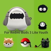 สต็อกพร้อม! การ์ตูนไดโนเสาร์น้อยสำหรับ Redmi Buds 3 Lite Youth Soft เคสใส่หูฟัง