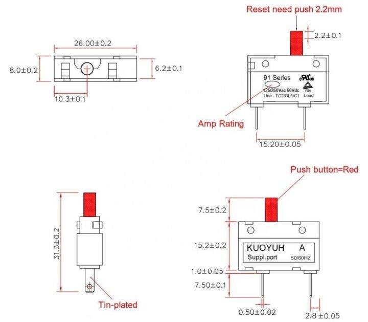 2023-new-quan59258258-kuoyuh-ชุดโอเวอร์โหลดเซอร์กิตเบรกเกอร์2-5a-ความร้อน91สำหรับ-dyson-สูญญากาศ