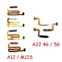 For Samsung Galaxy A12 M12S A22 M12 4G 5G Fingerprint Finger Print Touch ID Sensor Home Button Flex Cable