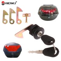 1Set (1 Lock 2 Keys 4 Metal Hook) Electric Car Scooter Tail Box Lock Trunk Lock Accessories Motorcycle Rear Locks