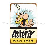 Asterix 1959 Metal Plaque Poster Print Wall Cave Bar Cave PaintingParty Club Tin Sign Poster Pipe Fittings Accessories