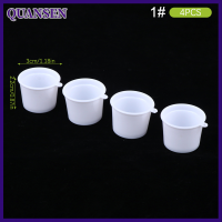 QUANSEN 4pcs 1:6 dollhouse Miniature Ice Cream CUP ICE Bucket CUP ถ้วยกาแฟถ้วยสีขาว Living Scene Decor ของเล่นตุ๊กตาบ้านอุปกรณ์เสริม