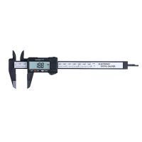 【cw】 Electronic Digital Caliper Carbon Fibre Vernier Calipers Plastic Gauge Micrometer Ruler Measuring Tools Instrument 150mm ！