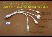 ♠ Universal Portable USB 4 in 1 Multi Charger Cable for iPhone 5 5S 5C 5SE 6 6 Plus 6s 6S 4s 4 iPad 4 3 2 iPad mini iPad air