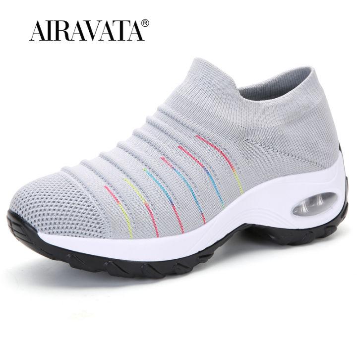 womens-sneakers-cushioned-sports-shoes-fashion-platform-chunky-sneakers-slip-on-casual-sock-shoes