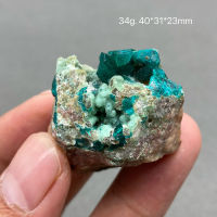 100 Natural Namilia Dioptase แร่ตัวอย่างหินและคริสตัลควอตซ์อัญมณี