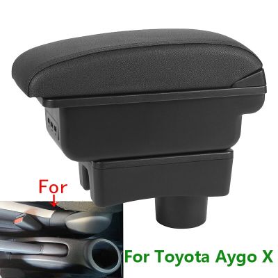 สำหรับ Toyota Aygo X ที่วางแขนสำหรับ Toyota Aygo ที่เท้าแขนในรถอุปกรณ์เสริมรถยนต์รายละเอียดการตกแต่งภายในกล่องเก็บของส่วนการดัด
