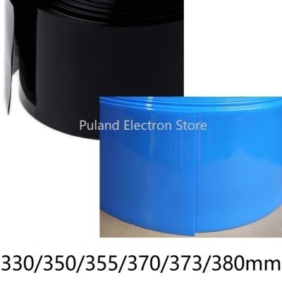 Width 330 350 355 370 373 380mm PVC Heat Shrink Tube Lipo Battery Insulated Film Wrap Protect Case Wire Cable Sleeve Black Blue Cable Management