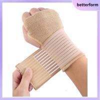 BETTERFORM สีดำเปลือย เฝือกรองรับข้อมือ ระบายอากาศได้ระบายอากาศ บรรเทาอาการปวด สายรัดข้อมือ ของใหม่ ไนลอนทำจากไนลอน ตัวป้องกันข้อมือ ใช้ได้ทุกเพศ