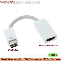 HD Mini DVI Male to HDMI-compatible Female Cable Monitor Video Adapter Converter Kable Cabo Cord 1080P (for Apple Mac Macbook)
