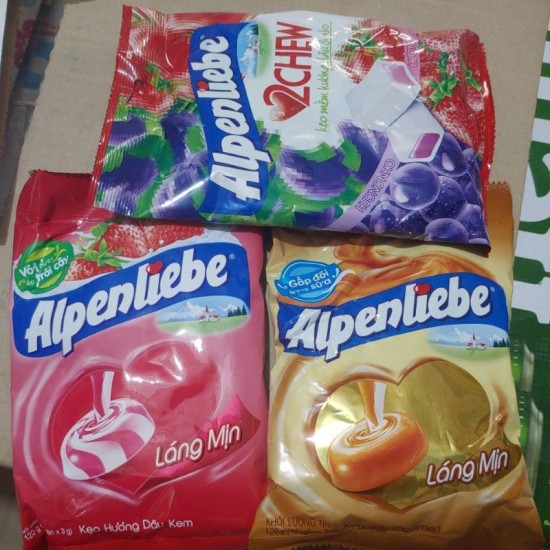 Chính hãng gói lớn kẹo alpenliebe hương dâu gói 94 viên - ảnh sản phẩm 4