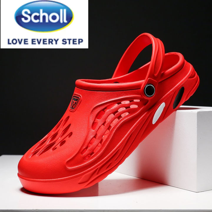 scholl-สกอลล์-scholl-รองเท้าแตะสำหรับนวดรองเท้าแตะสไตล์ใหม่และรองเท้าแตะสำหรับผู้ชายรองเท้าแตะเพื่อสุขภาพบ้านพื้นแบนด้านนอกสวมใส่ได้ทุกแบ-รองเท้าสกอลล์-nbsp-รองเท้าสกอ-สกอล์-scholl-รองเท้าสกอลล์-schol