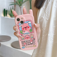 เคสโทรศัพท์นิ่มสำหรับ IPhone 11 12 13 14 Pro Max ปลอกด้านหลังลายการ์ตูนบีเวอร์น่ารักเคสโทรศัพท์แฟชั่นกันกระแทก