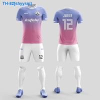 ❉☎◄ shyysm Soccer uniform suit male adult sports training suit short-sleeved player jersey custom long-sleeved team uniform game uniform custom