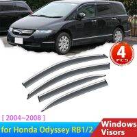 Deflectors for Honda Odyssey RB1 2 2004 2008 Accessories Car Window Visors Rain Eyebrow Guards Wind Smoke Windscreens 2005 2006